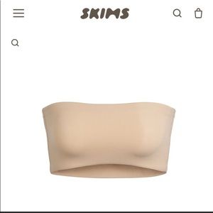 A bandeau made of soft fabric that stretches with your body while providing lift